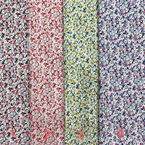 Stock Lot Plain Custom Blumen digital bedrucktes Cottontextile Stoff